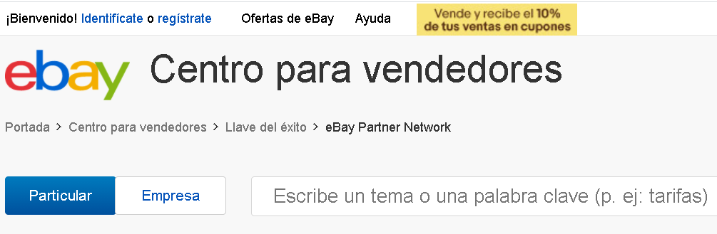 Programa de afiliados de ebay