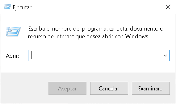 Ejecutar de Windows