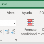 El menú de opciones y la cinta de herramientas de Excel 2019