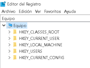 Registro de Windows
