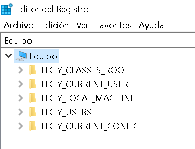 El registro de Windows 10