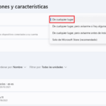 Desinstalar programas en Windows 11