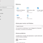 Configurar Preferencias del idioma en Windows