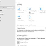 Configurar Preferencias del idioma en Windows