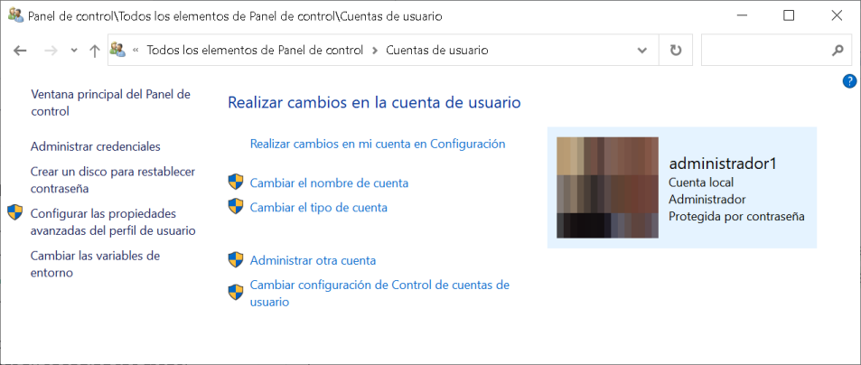 Usuarios en Windows