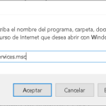 Servicios habituales en Windows 10