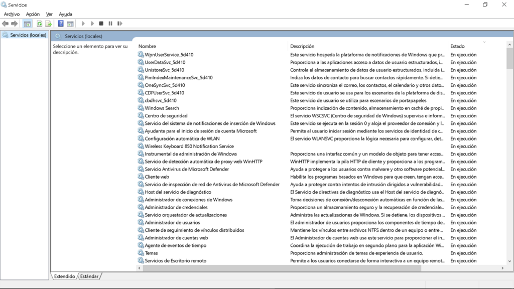 Servicios de Windows