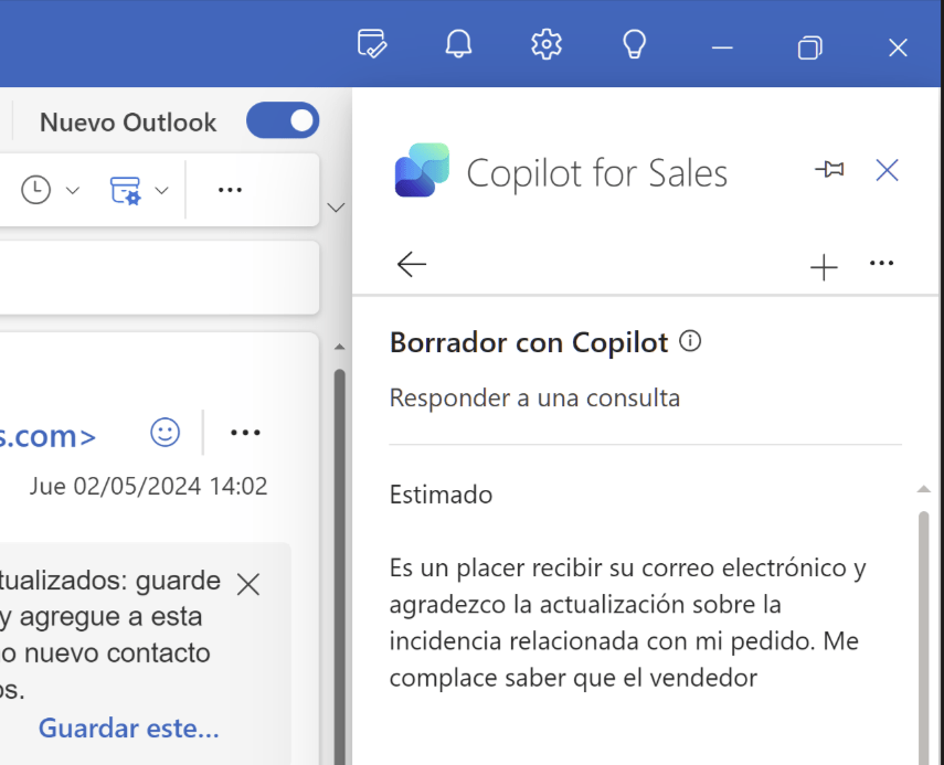 Copilot para Outlook